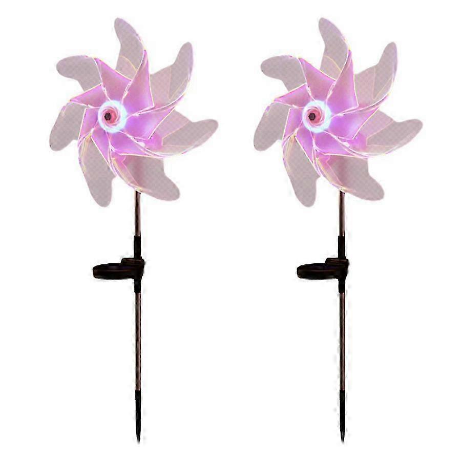 Solar LED Windmill Light, 4 Leaves White, 2-Pack, IP65 2025