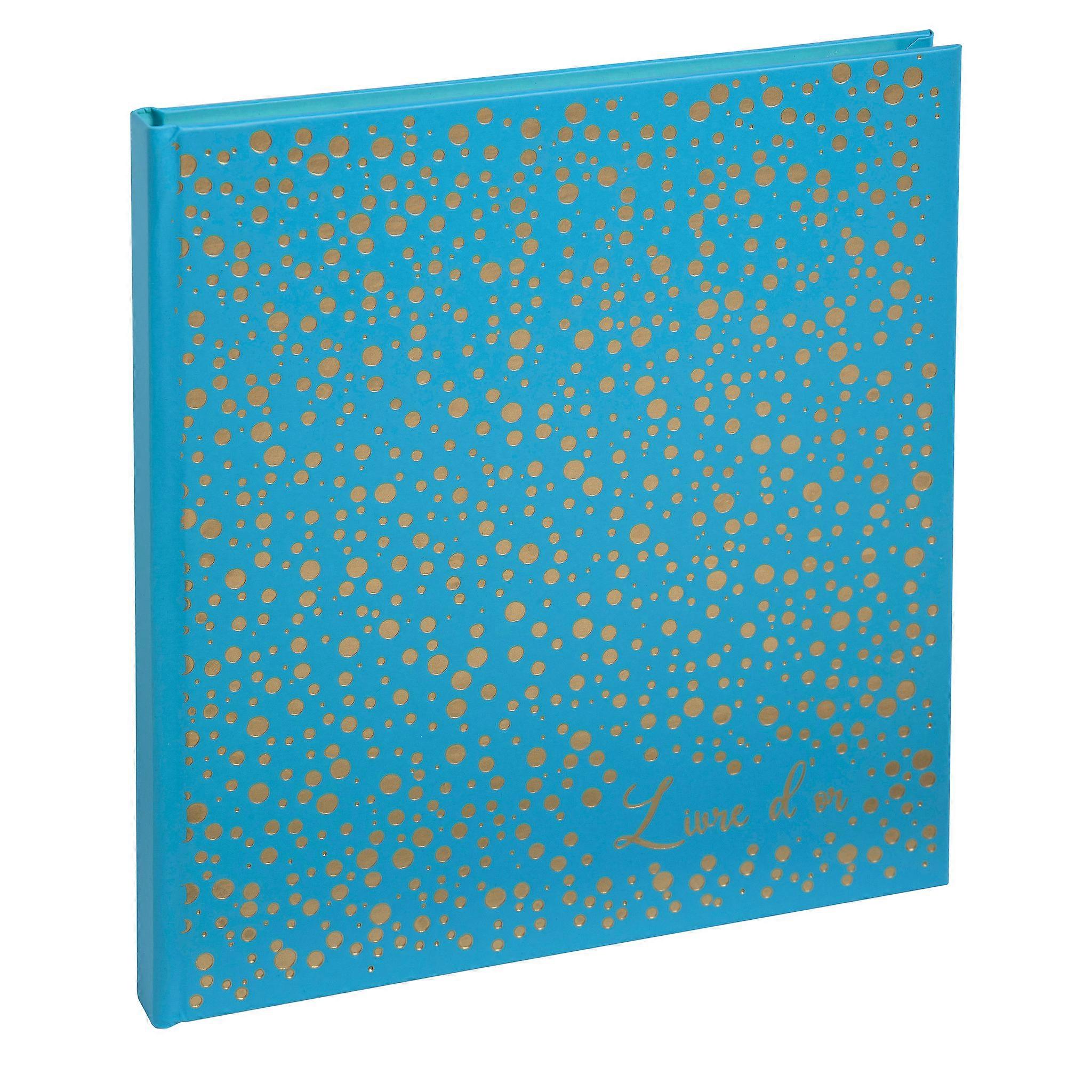 Exacompta 385E Guest book 140p gold 21x19cm - Turquoise
