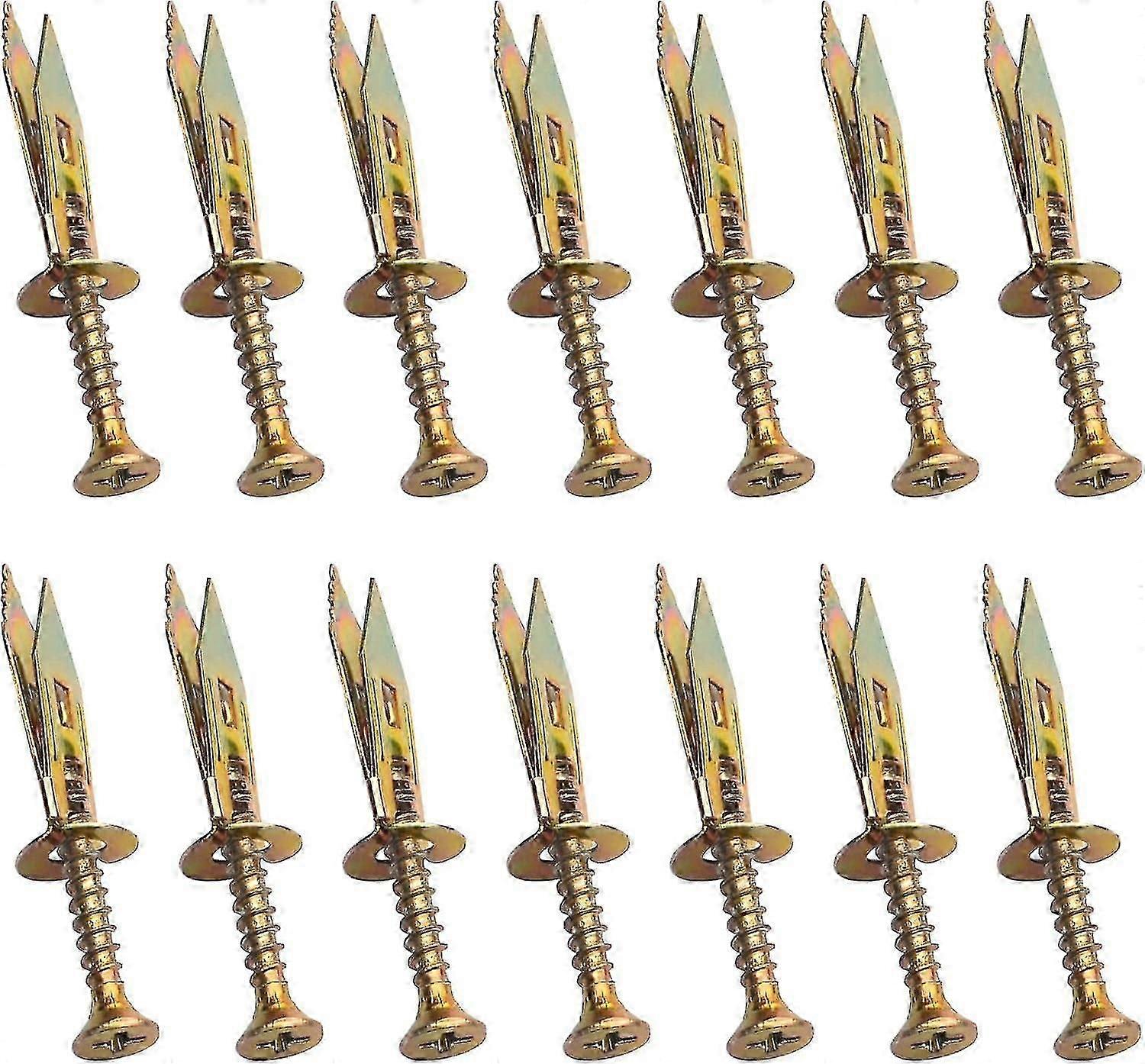 45 sets gipsplaatankers, gipsplaatschroeven, expansiepluggen wandbevestigingsset