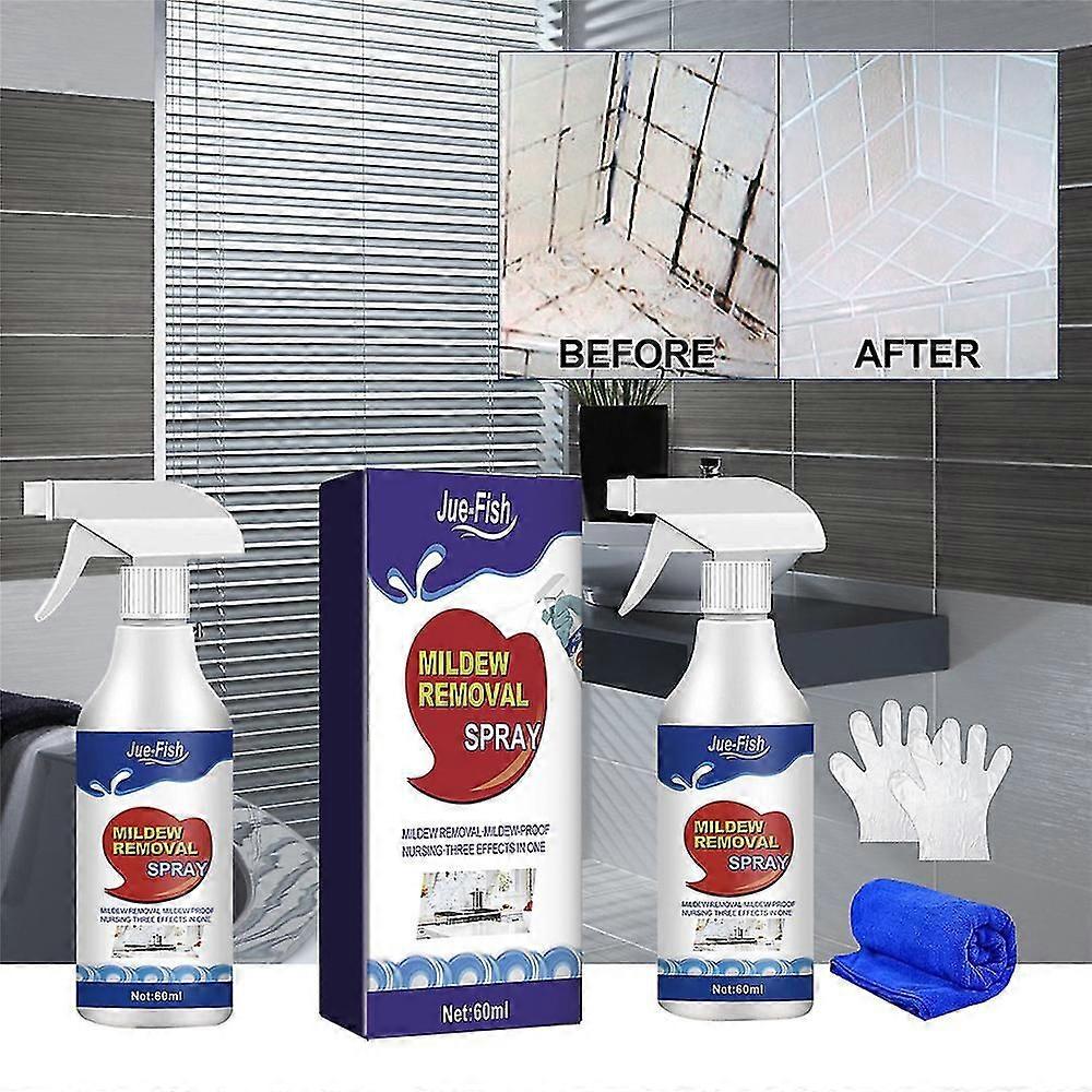 60ml Mildew Cleaner Spray Mildew Decontamination Spray Mildew Remover Spray