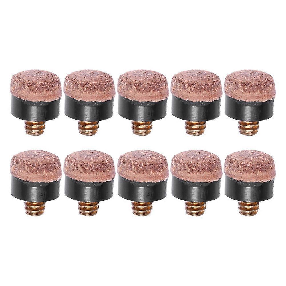 20 Pcs 10mm Billiard Cue Tips Replacement Screw on Accessories