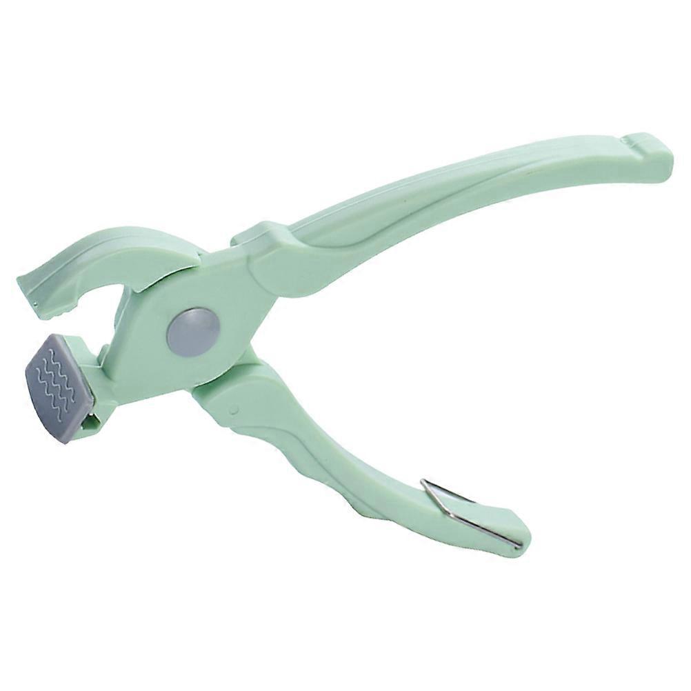 Scald Proof Bowl Clip Gripper Non Slip Plate Lifter for Hot Dishes, Space Saving Kitchen Tool for Bowls, Plates, and Pots, Nordic Green