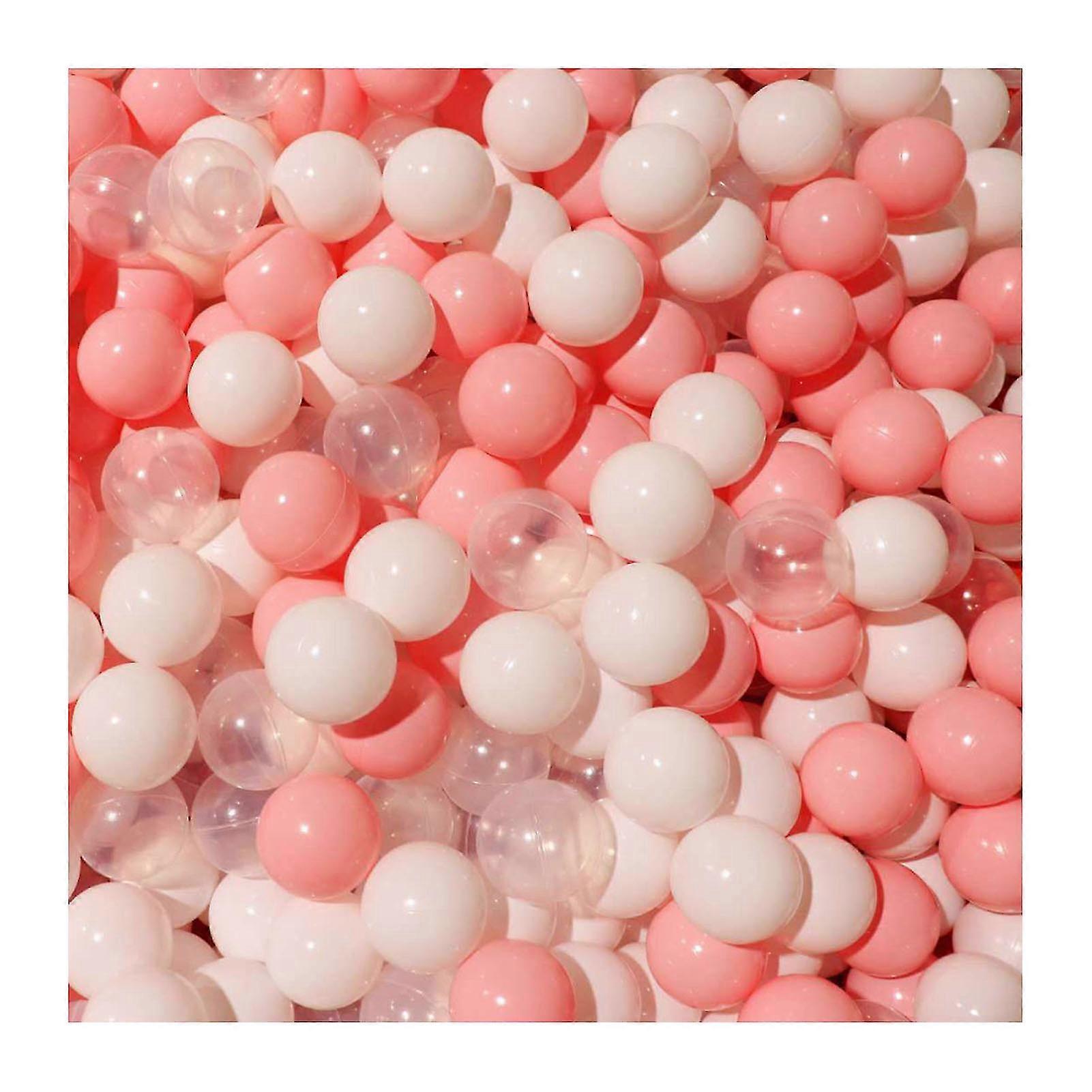2025 100Pcs Ball Pit Balls Thickened Eco-friendly Smooth Reusable Bite-resistant Hand-on Ability PE Material Macaron Color Pit Balls Kindergarten Toy