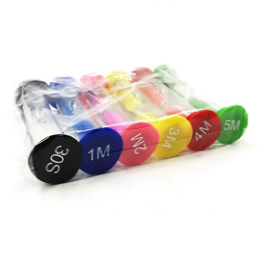Hour Glass Timer For Kids Creative Hourglass Home Decoration Assorted Color Small 6Set