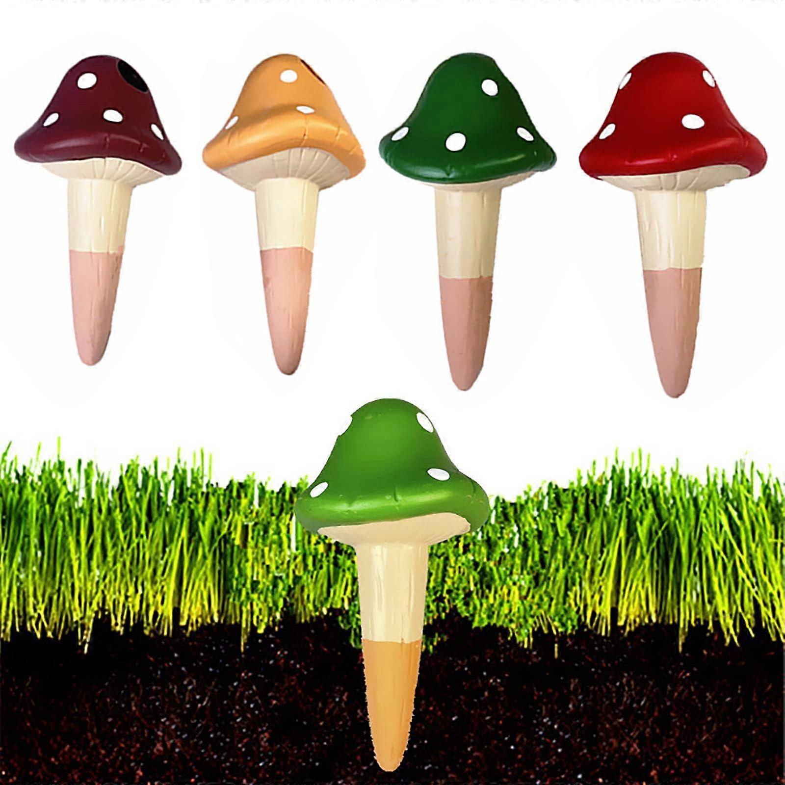 Clay Cone Watering Stakes Set, Terracotta Self-Watering System for Indoor Potted Plants, 4 Stakes 150 ml Each