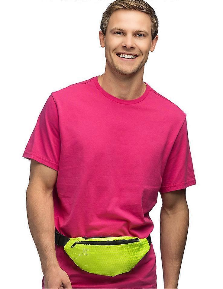 Neon yellow fanny pack