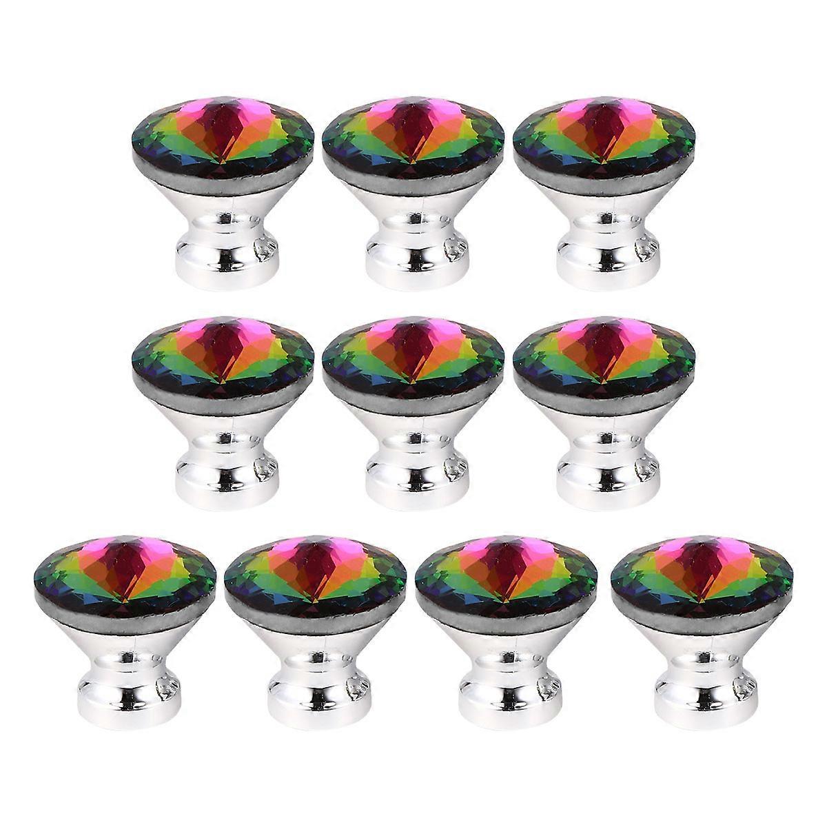 Furniture Hardware Handle Zinc Alloy Single Hole Cabinet Handle Kitchen Upgrade Assorted Color 10Pcs