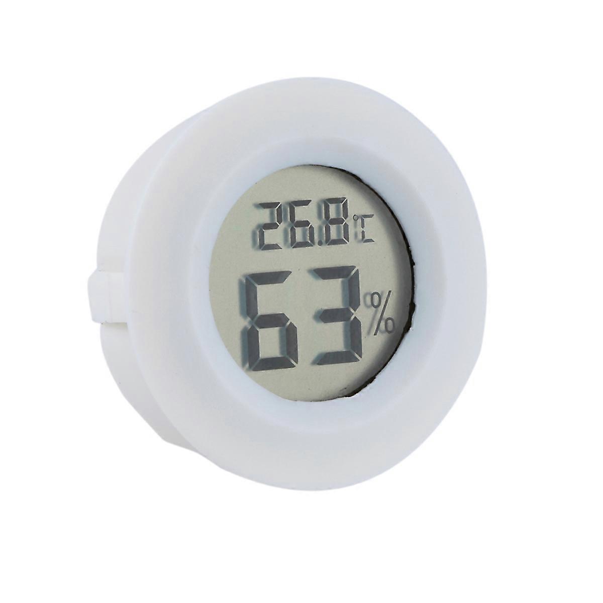 Indoor Thermometers LCD Round Shape For General Users In Home Office 1Set