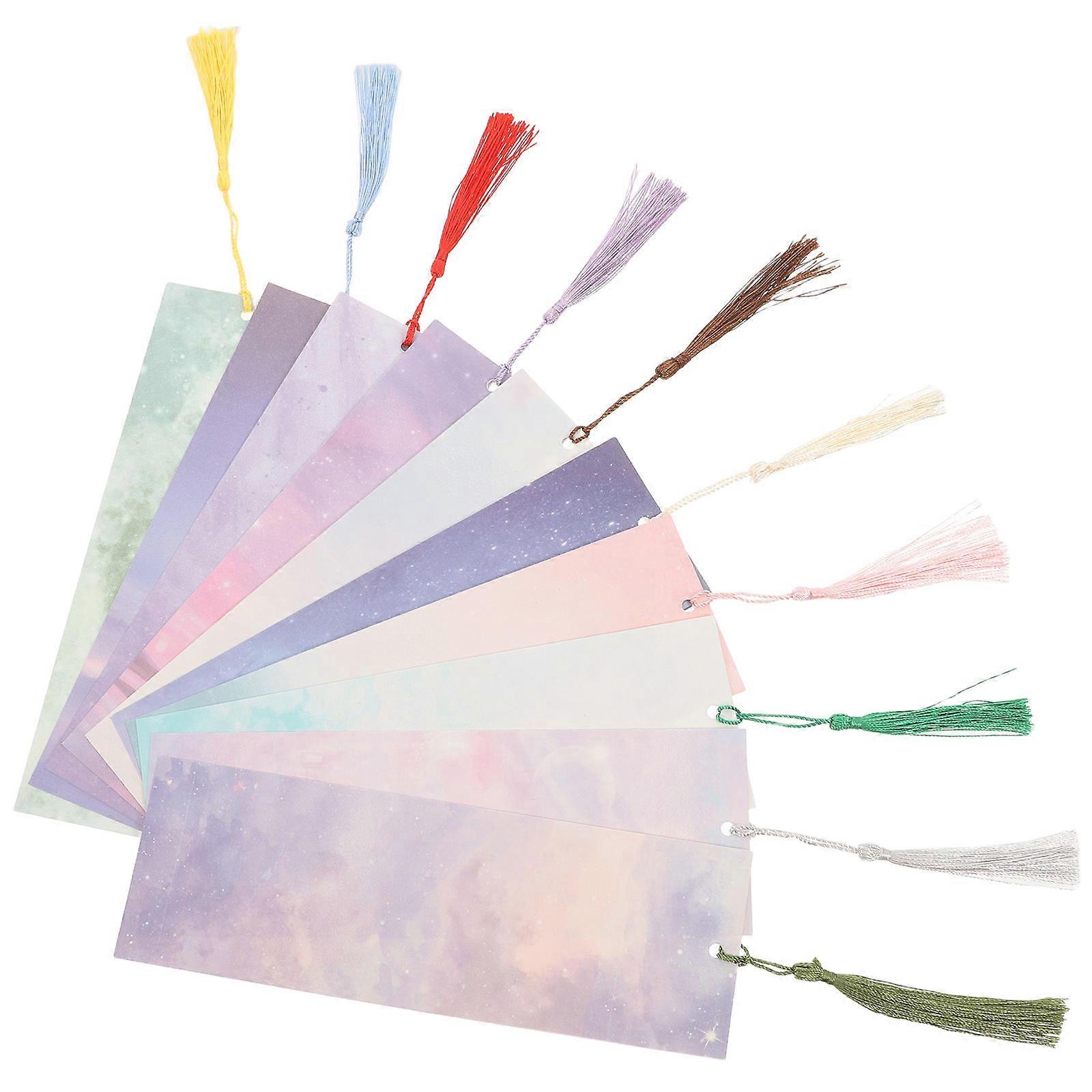 Bookmark Kit Blank Diy Bookmarks For Reading Enthusiasts Unpainted Page Marker Assorted Color 21.00X7.00X0.10CM DIY 1 Set