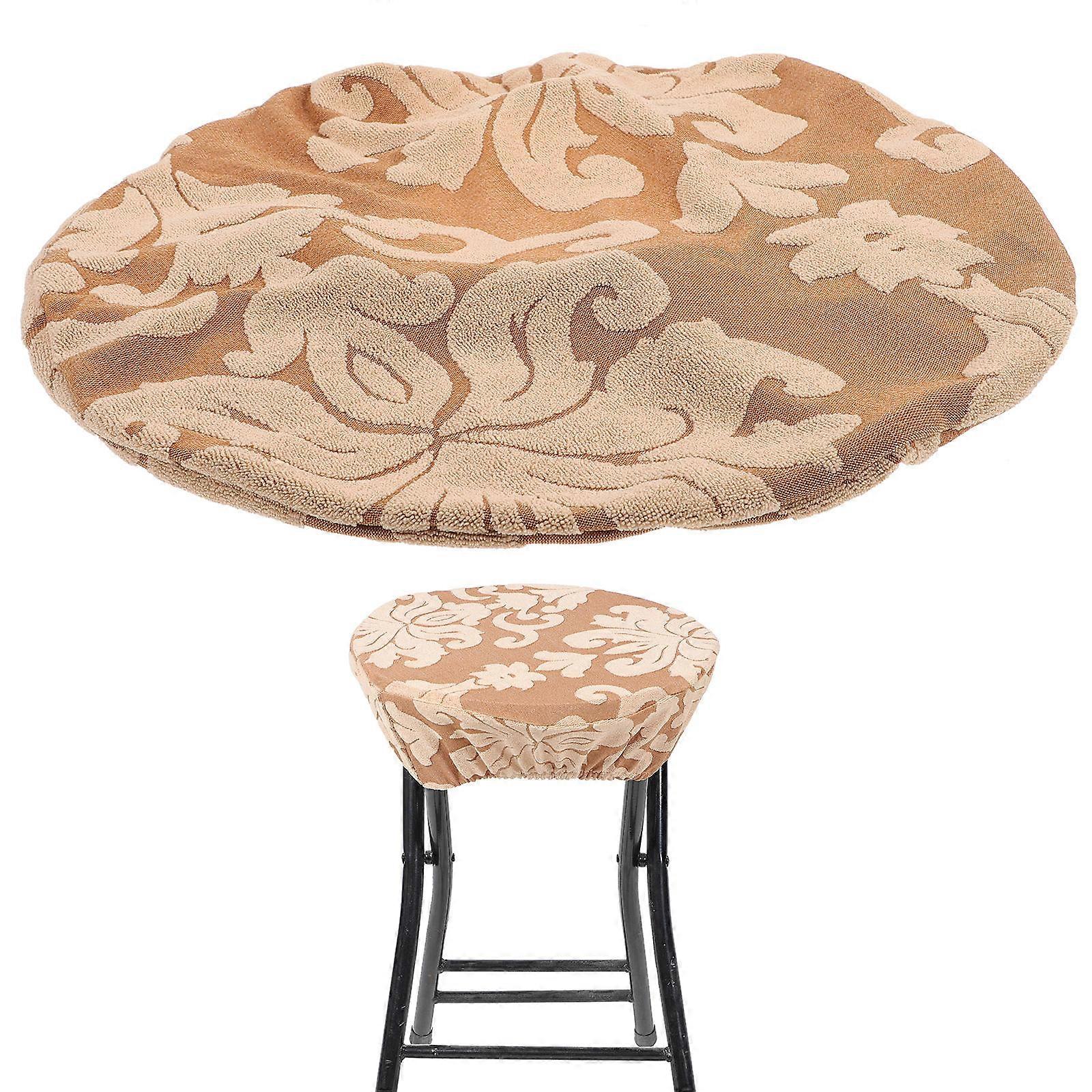 Stools Cover Round Seat Cover Scratch Prevention 28x26cm 1Set