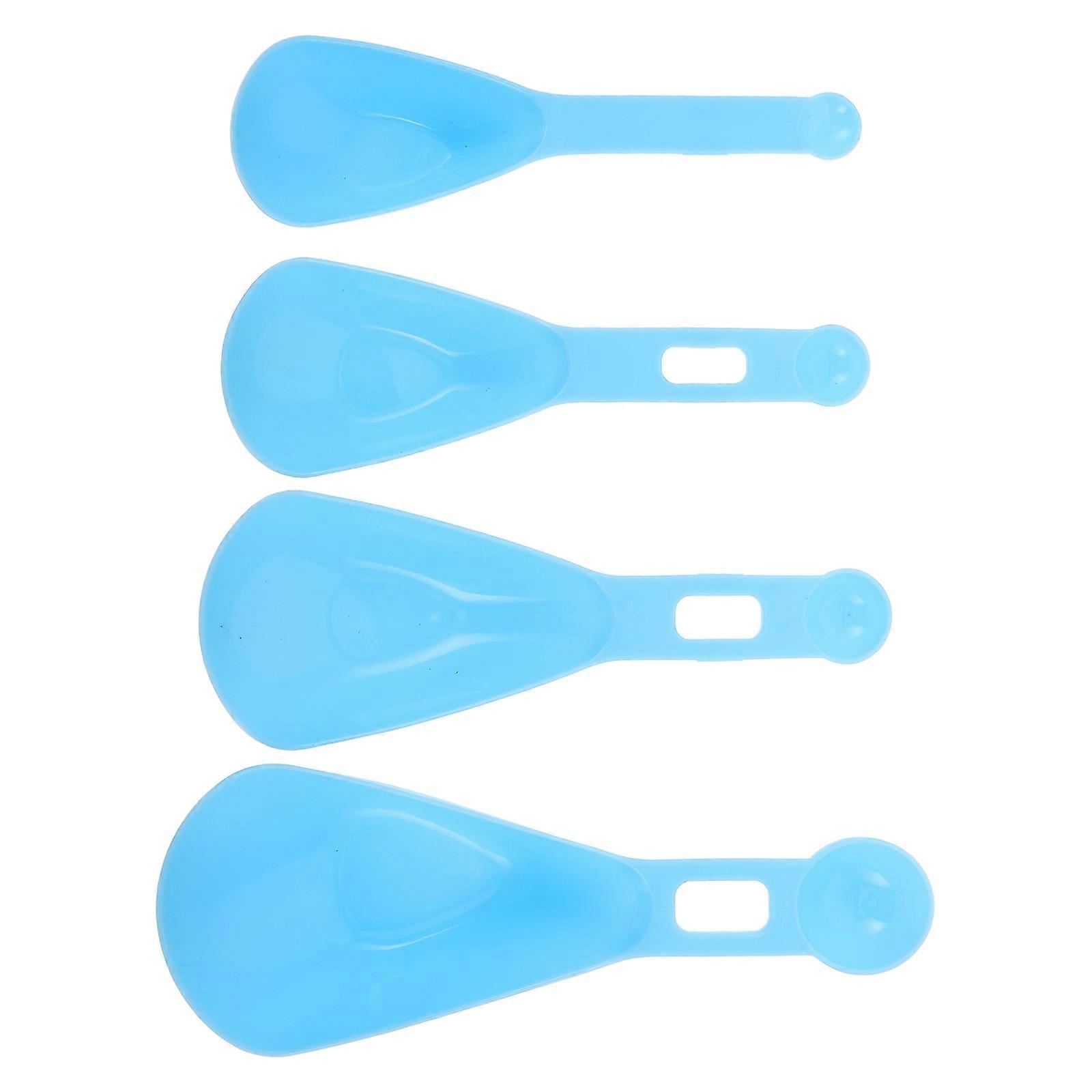 Plastic Measuring Spoons Set Sleek Design for Baking Cooking Coffee Preparation Home Users 1Set