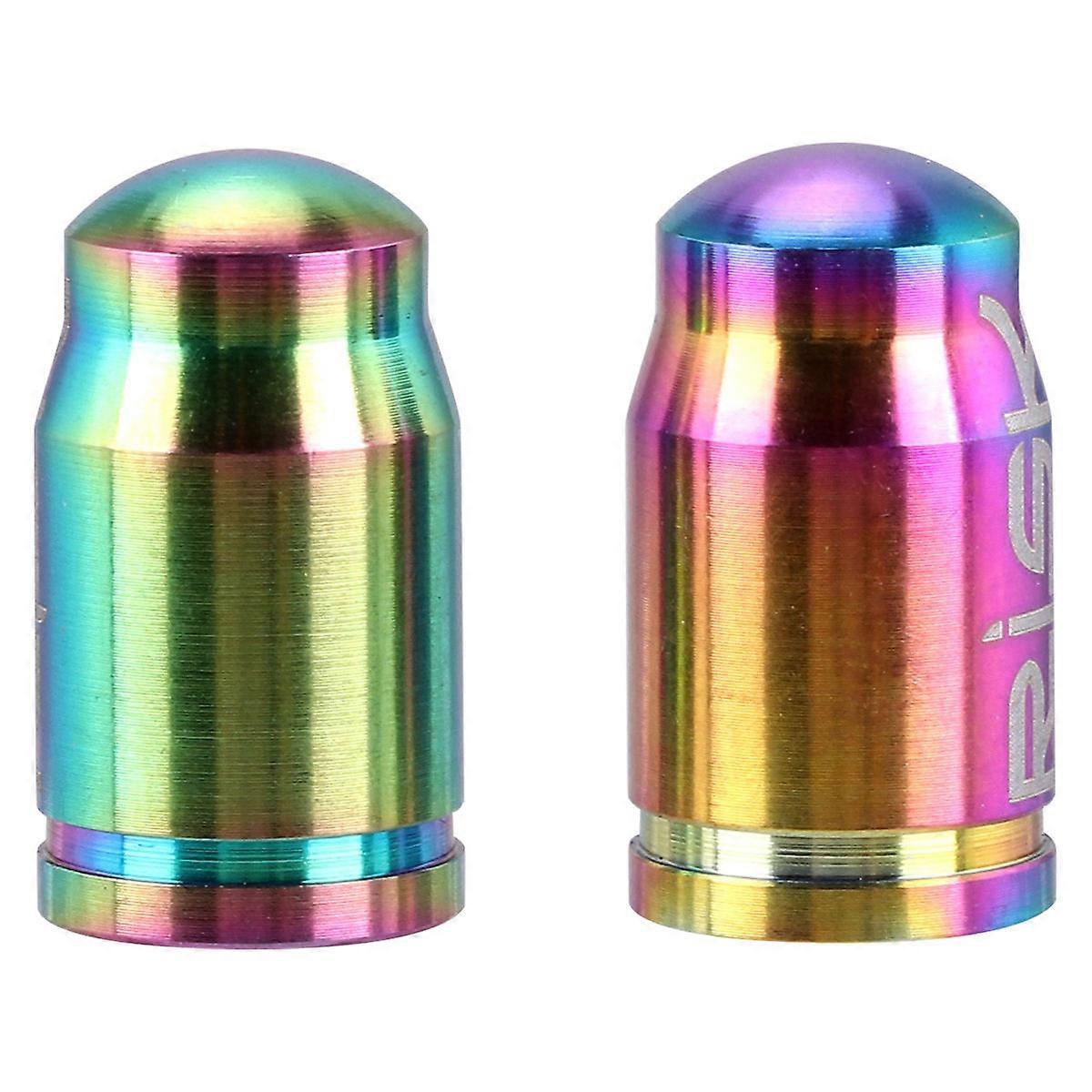 Titanium Alloy Bike Tire Caps Durable American Style Valve Covers for Mountain & Road Bikes Easy Install Dustproof Protection for Valve Cores