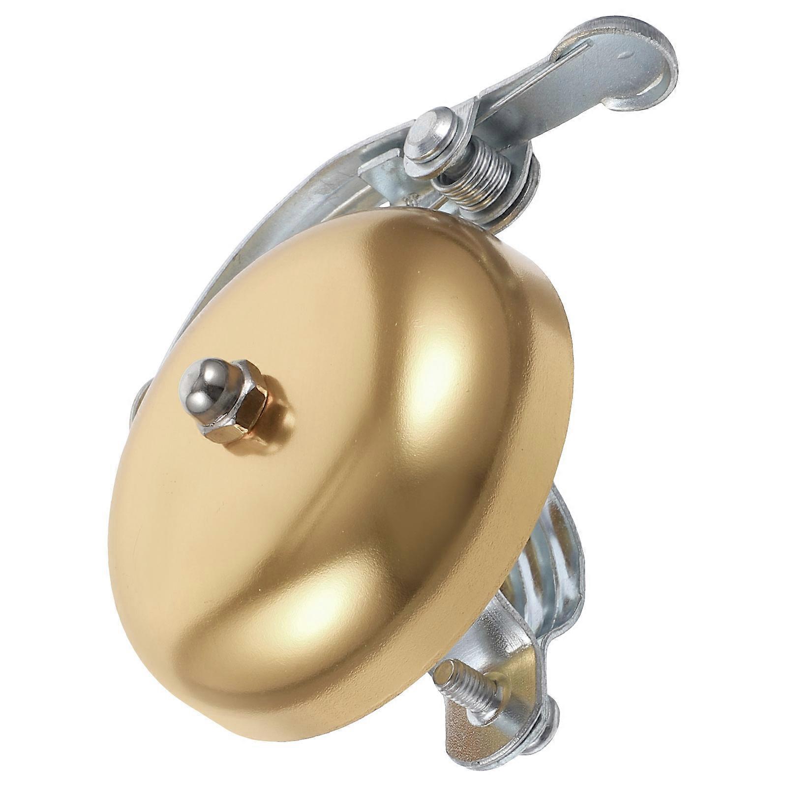 Vintage Style Loud Crisp Sound Bicycle Bell – Golden, Universal Fit for Mountain and Road Bikes, Essential Cycling Safety Accessory