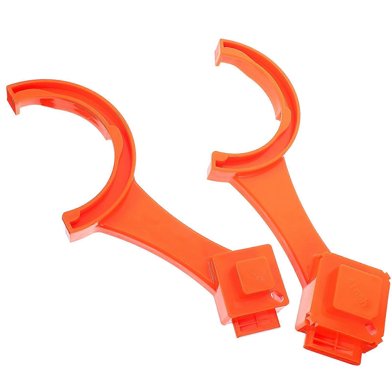 Rv Sewer Cap Wrench Rv Sewer Hose Fitting Wrench Tool For Rv Owners Orange 28.00X9.50X4.00Cm Connecting Rv Sewer Hoses 2Pcs