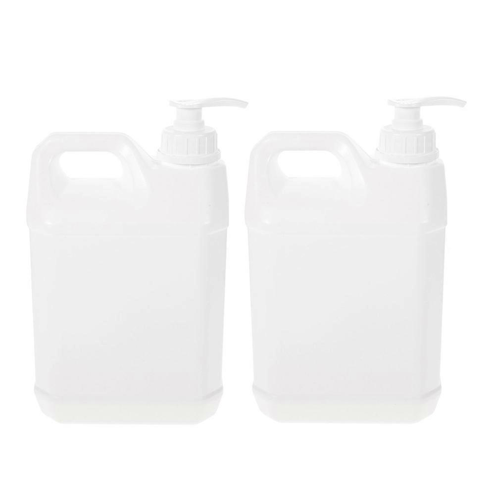 Gallon Pump Dispenser For Bathroom Various Users Travel And Home Use 3L White Plastic 2Pcs
