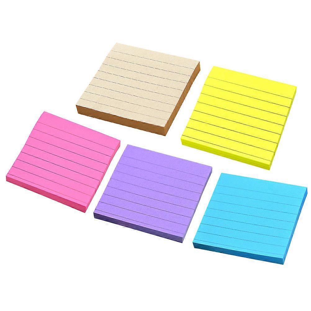 Assorted Color Sticky Notepads Set   Memo Pads for School, Home, and Office Organization & Reminders