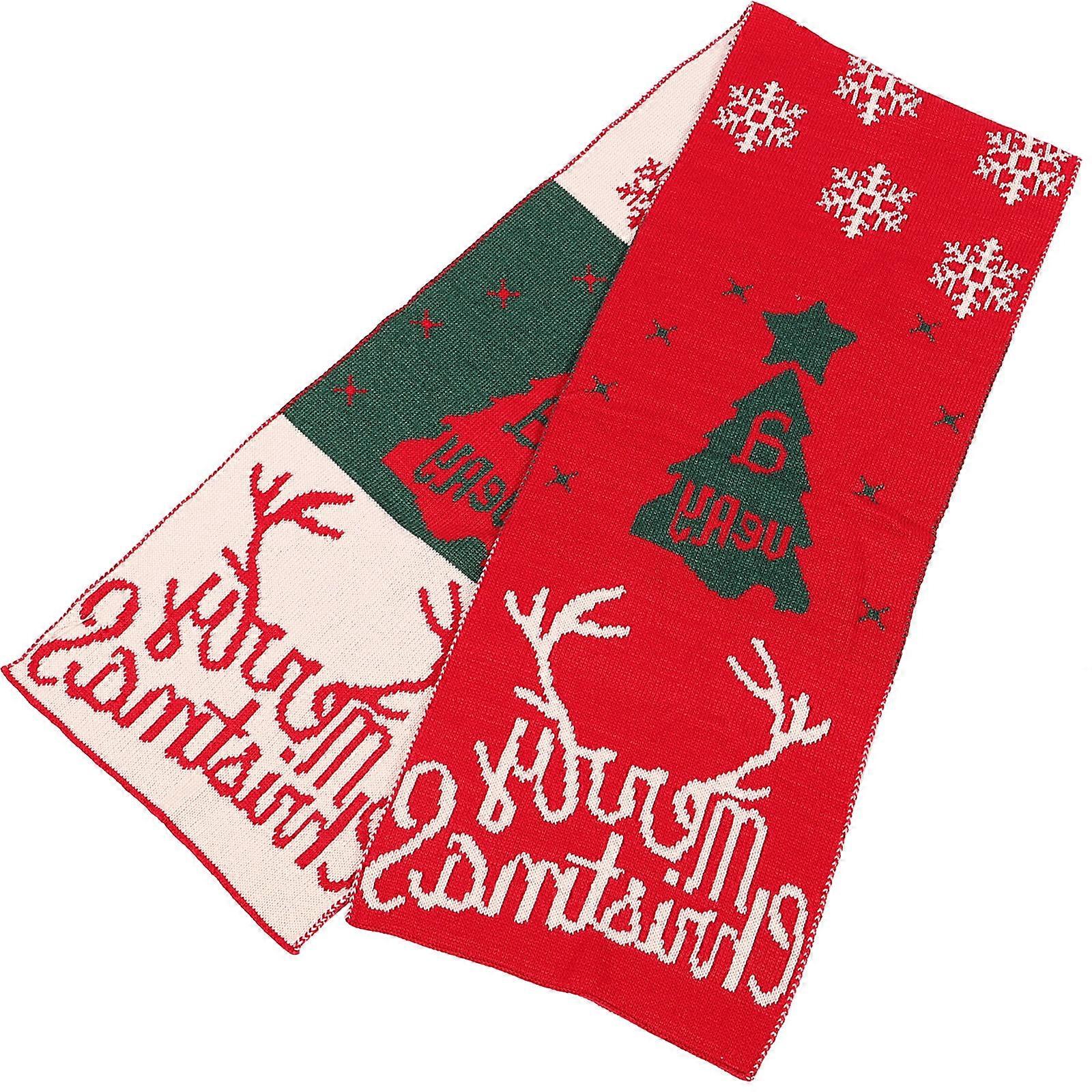 Reindeer Scarf Christmas -Match Polyacrylic Fiber 190x35cm 1Pack