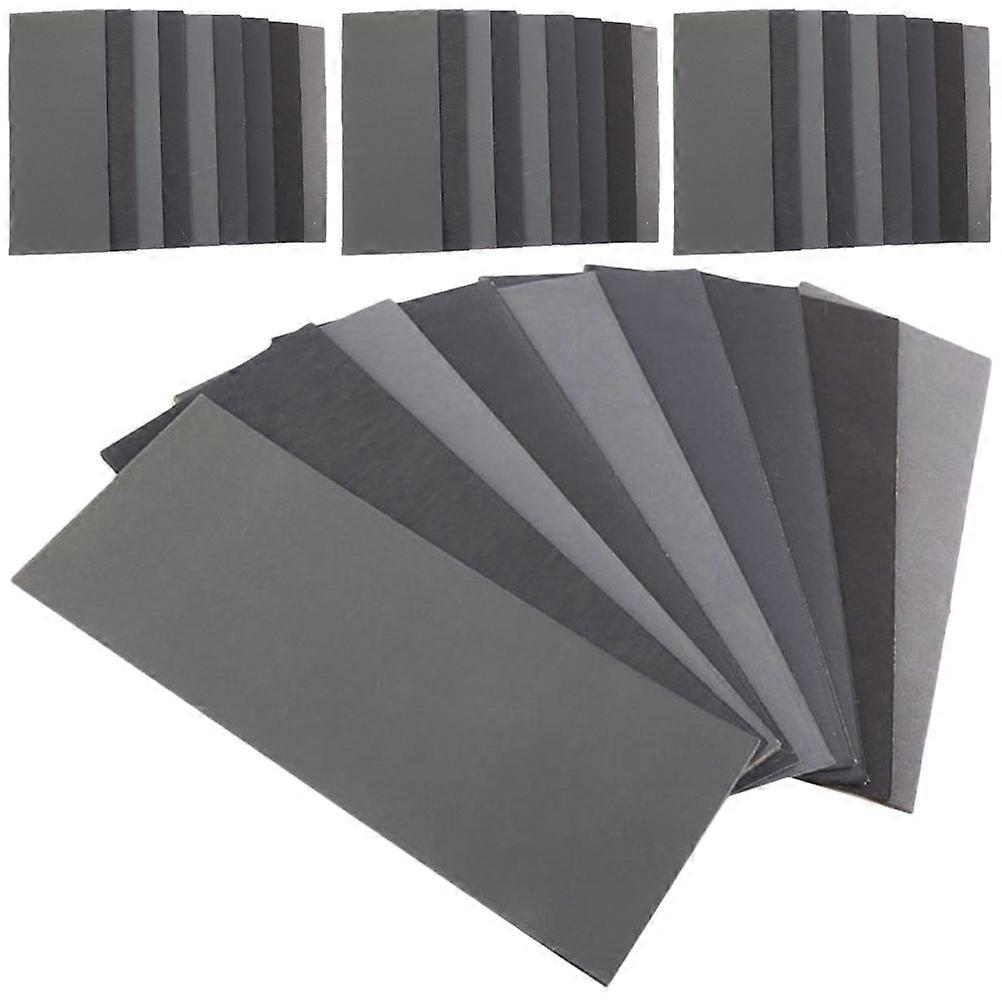 Sand Paper Set Assorted Grit Sandpaper Sheets for Wood Furniture Finishing Square Shape Tensile Resistant Technology 90Pack