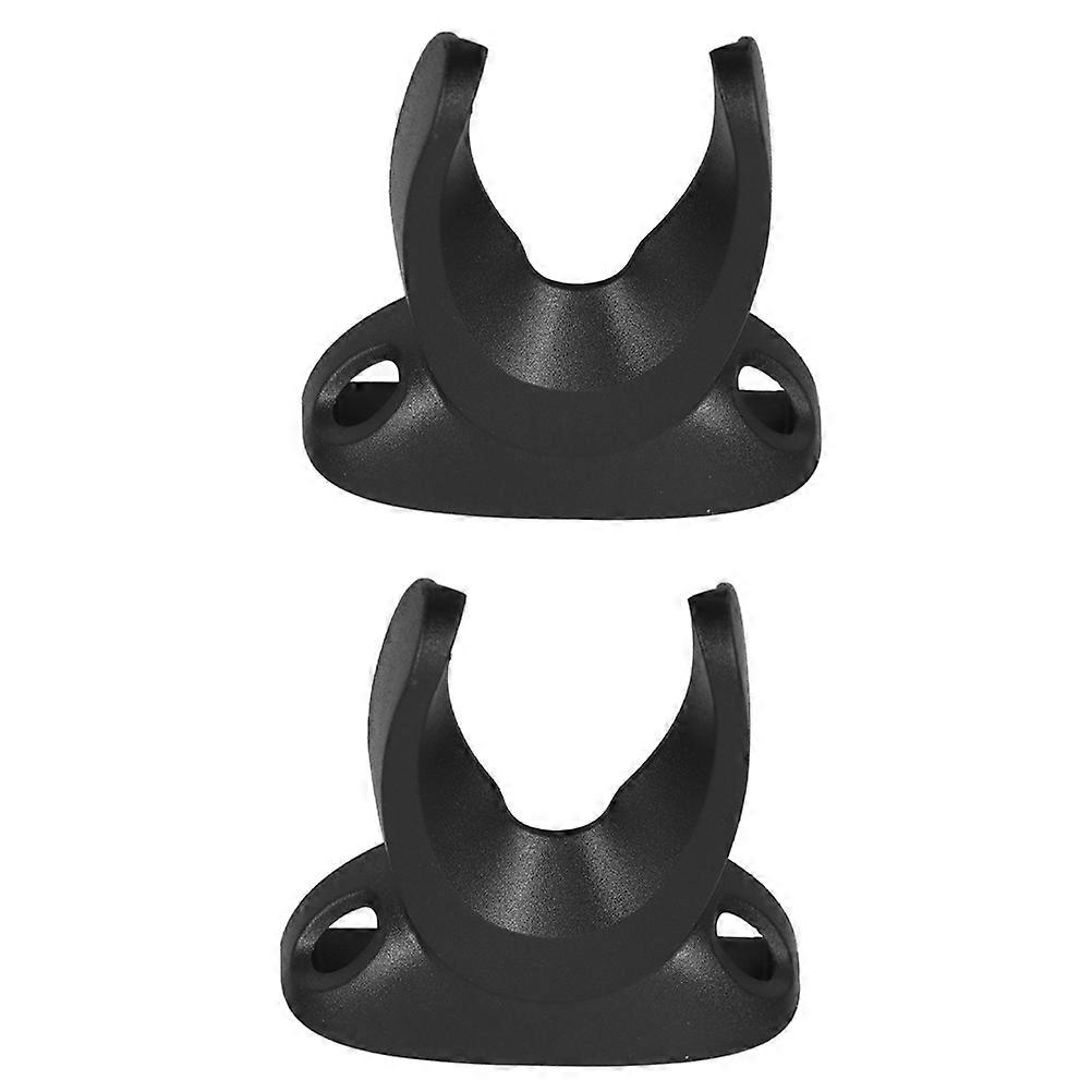 Barcode Scanner Holder Mount Space-Saving Retail Stores Black Plastic Easy Installation 2Pcs