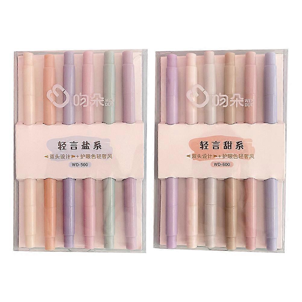 12pcs Professional Highlighter Pens for Students, Office & School Use – Color Coding, Note Taking & Drawing Markers