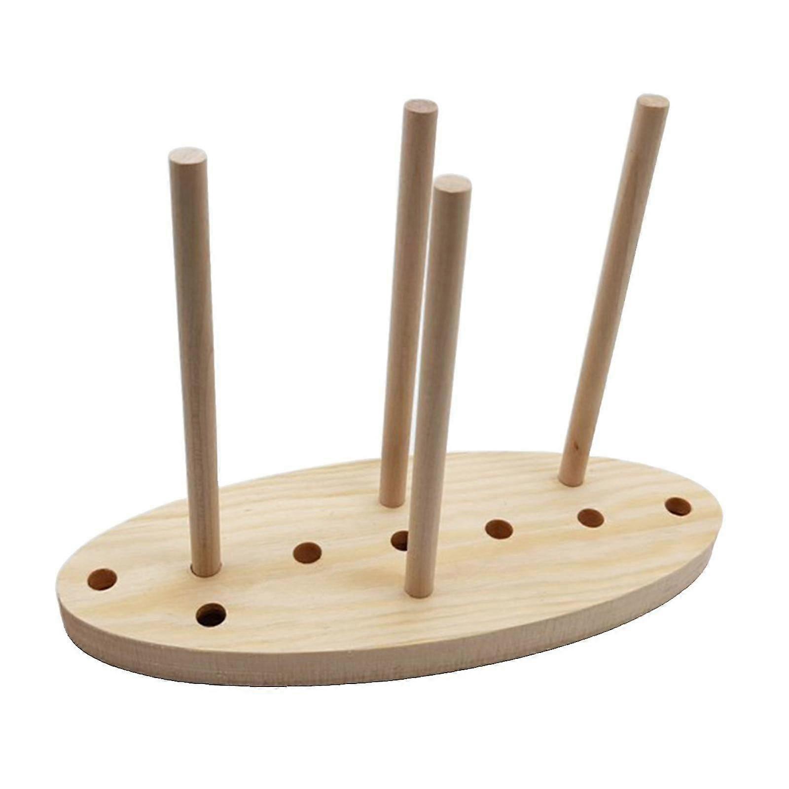 Wooden Bow Maker Handmade Cardmaking Scrapbooking Decor Wide Base Tall Pegs