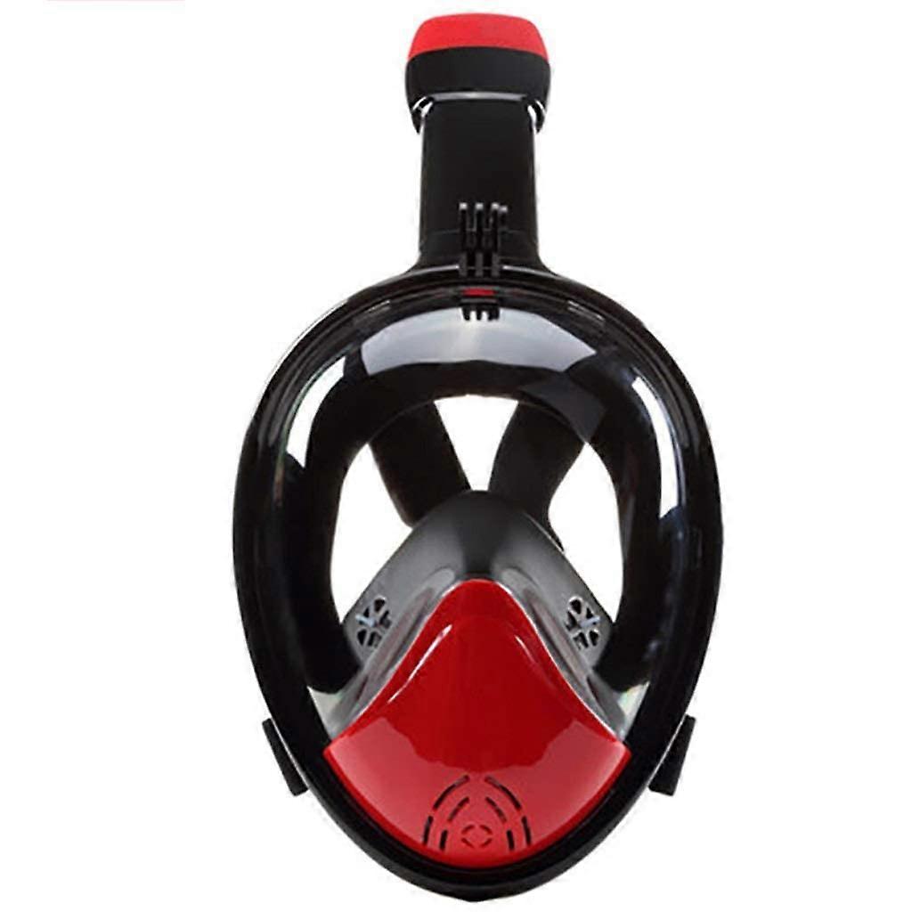 Tauchmaske, Schwimmbrille, Full Dry Schnorchelmaske, Tauchatemmaske, Erwachsenenmodelle, Schwimmmaske (C Large)