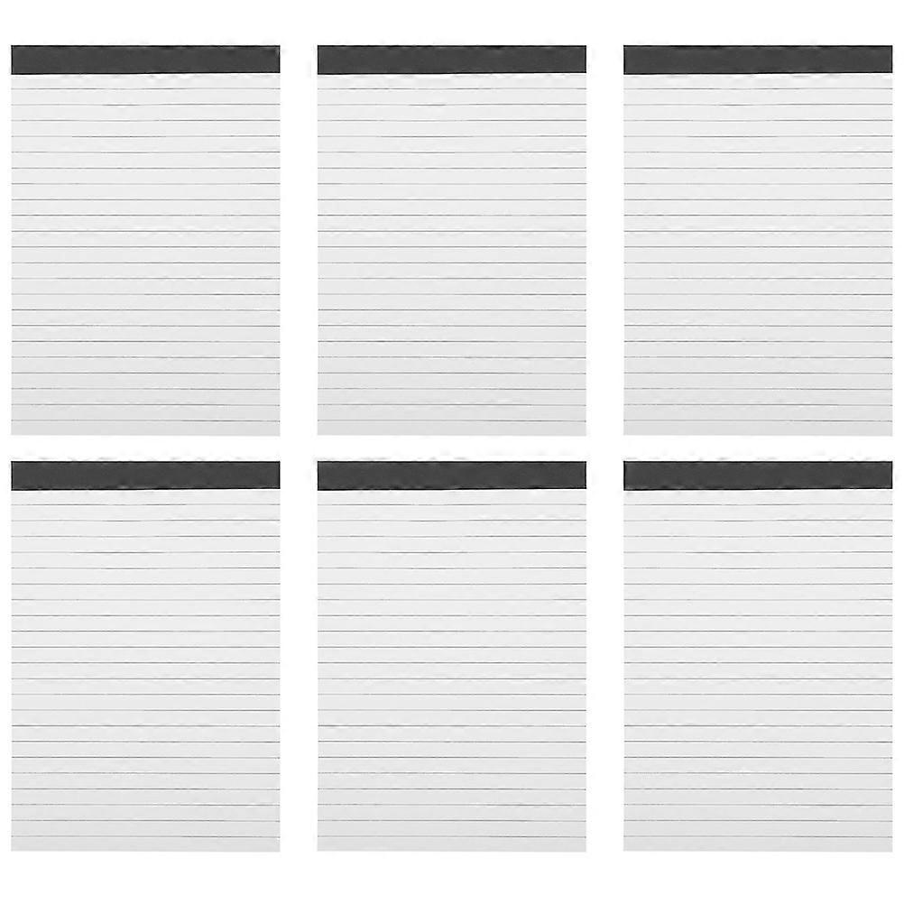 Scheduling Notebook A5 Office Memo Notepads Tear-Off Note Pads Handbooks For Office Workers Rectangular 6Set