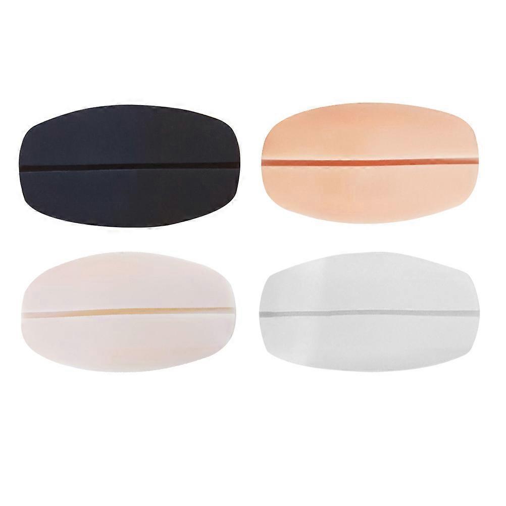 Silicone Shoulder Pads Non-Slip Invisible Decompression for Women Wearing White 6Pcs