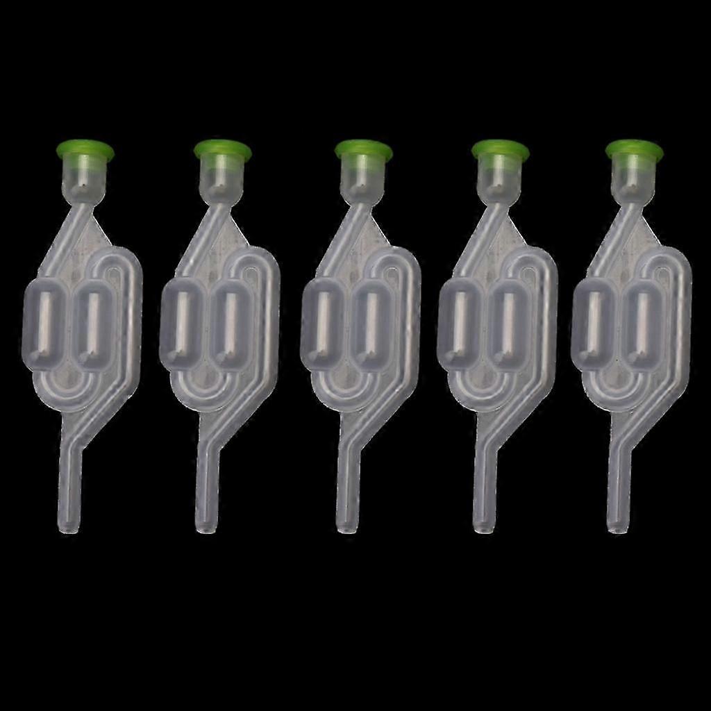 5 Pcs S Shape Twin Bubble Airlock for Wine Beer Fermentation