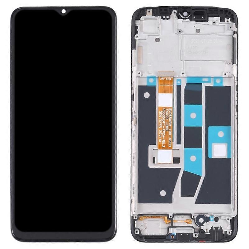 For Oppo A54s Grade C LCD Screen and Digitizer Assembly+Frame Replace Part (without Logo)
