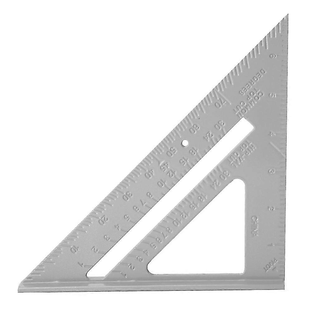 7 Aluminum Alloy Triangle Ruler 45/90 Degree Measuring Tool for Woodworking