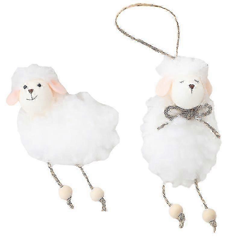 2pcs Easter Sheep Home Decoration