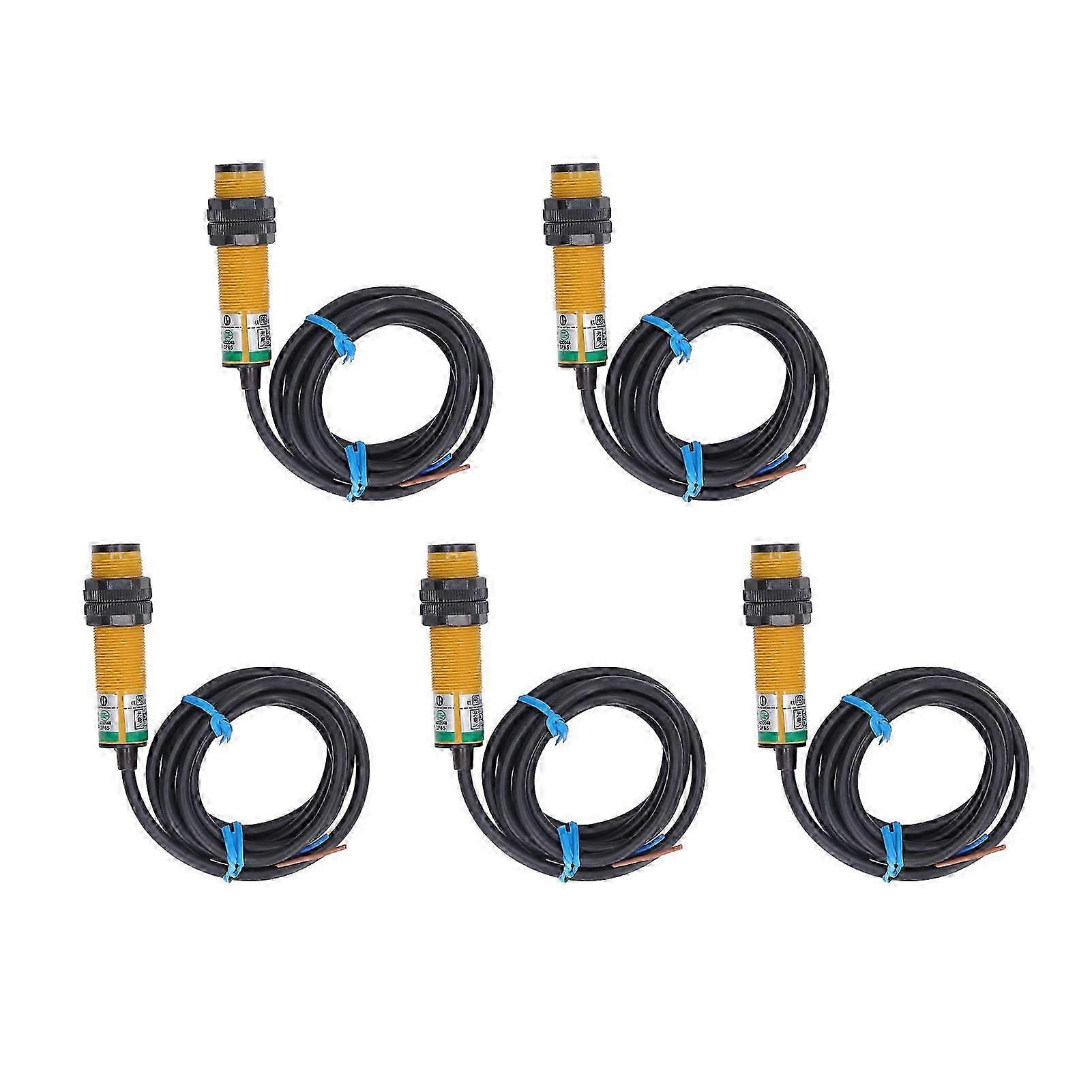 5PCS Infrared Photoelectric Sensor Optoelectronic Switch Diffuse Reflection Type 10-36VDC