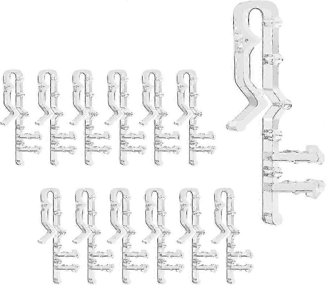12 Pcs 2 Inch Hidden Valance Clips Blinds Retainer Holder