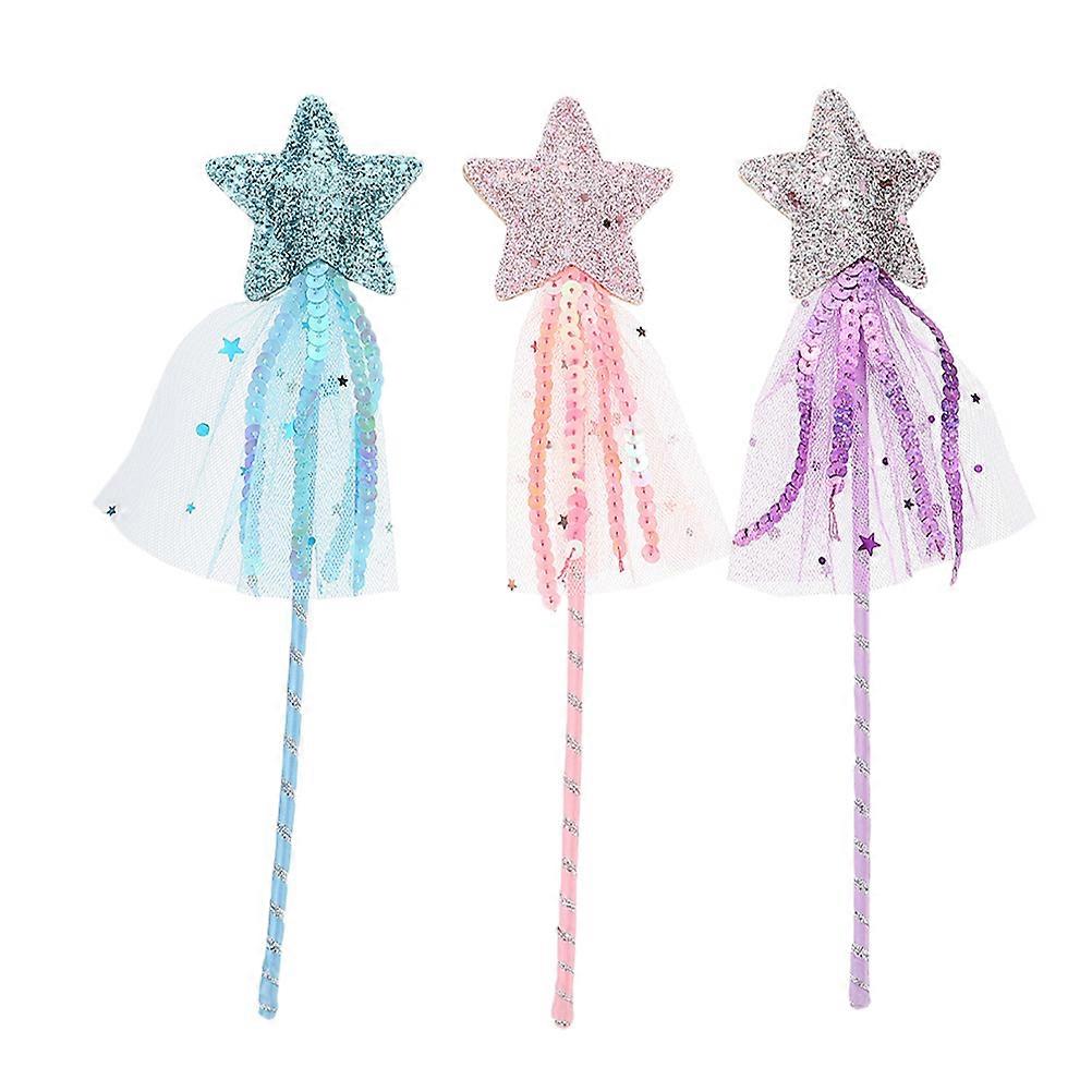 Toy Wand Five-Point For Girls 3Pcs