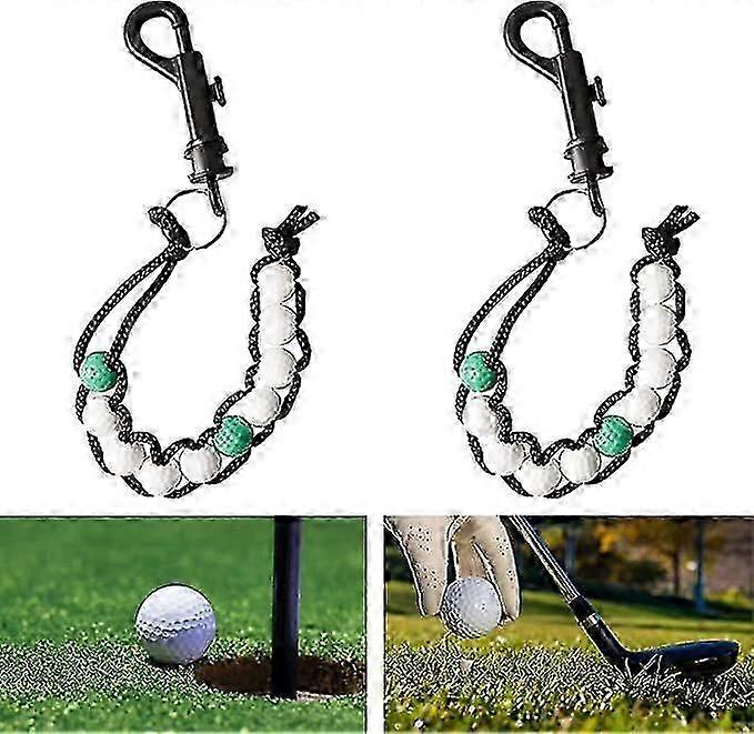 لعبة غولف حبة الخرز العداد، لعبة غولف السكتة الدماغية العداد، 2PCS لعبة غولف الخرز لعبة غولف الخرز النتيجة التبعي لعبة غولف حبة مكافحة