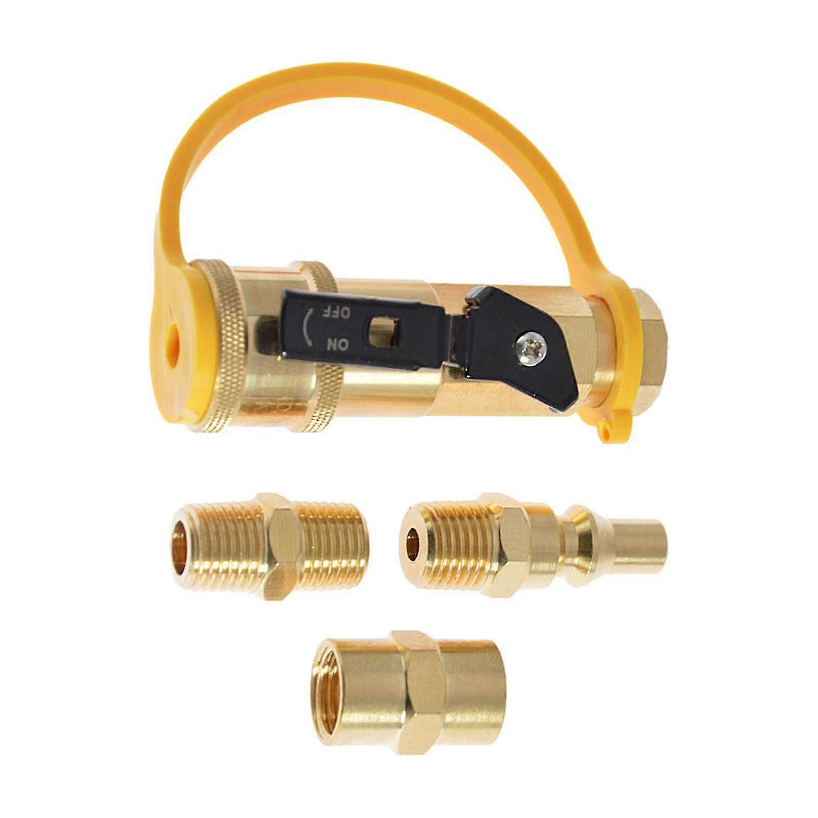 RV Propane Adapter Hex Coupling Coupler 1/4 inch Gas Bottle Connector