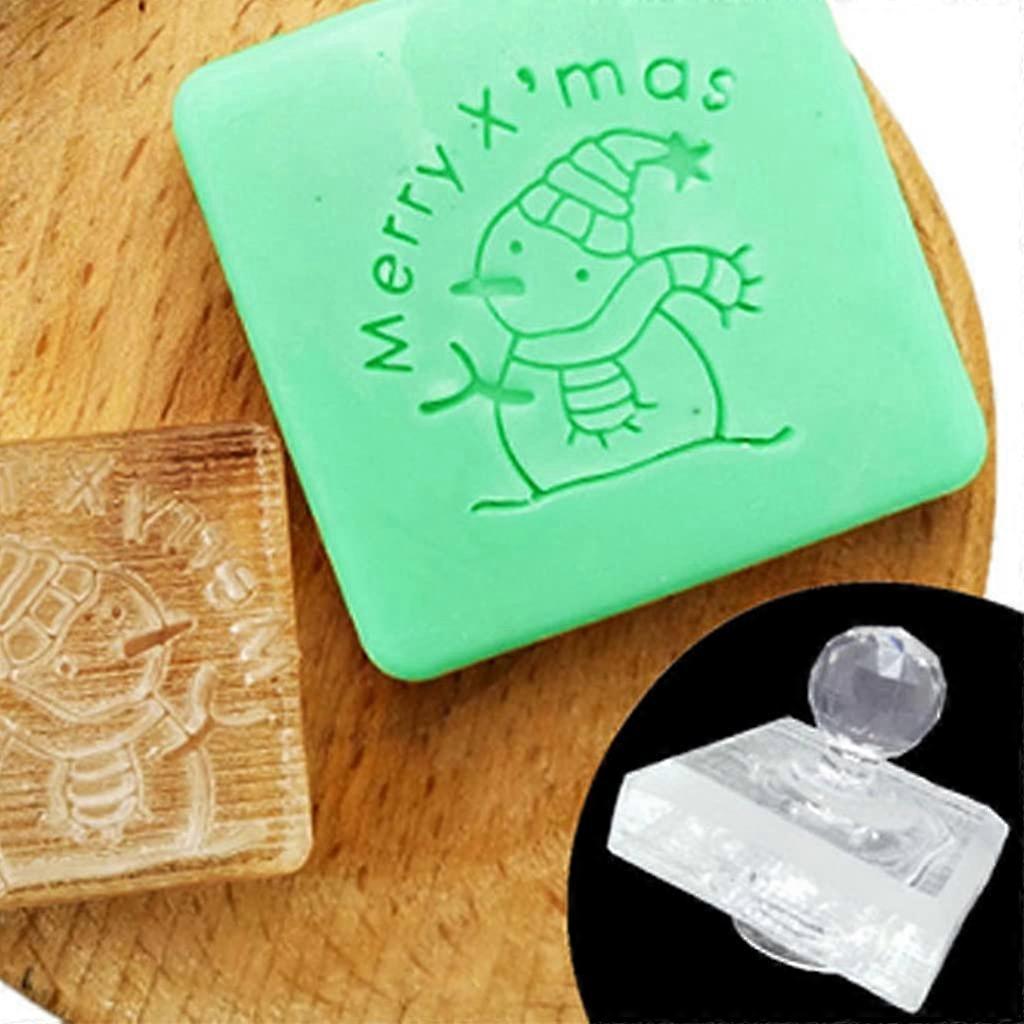 Christmas Series Pattern Soap Stamps for Creative Handmade Soap Brands Christmas Party Gifts for Kids Boys Girls Ref: 9465