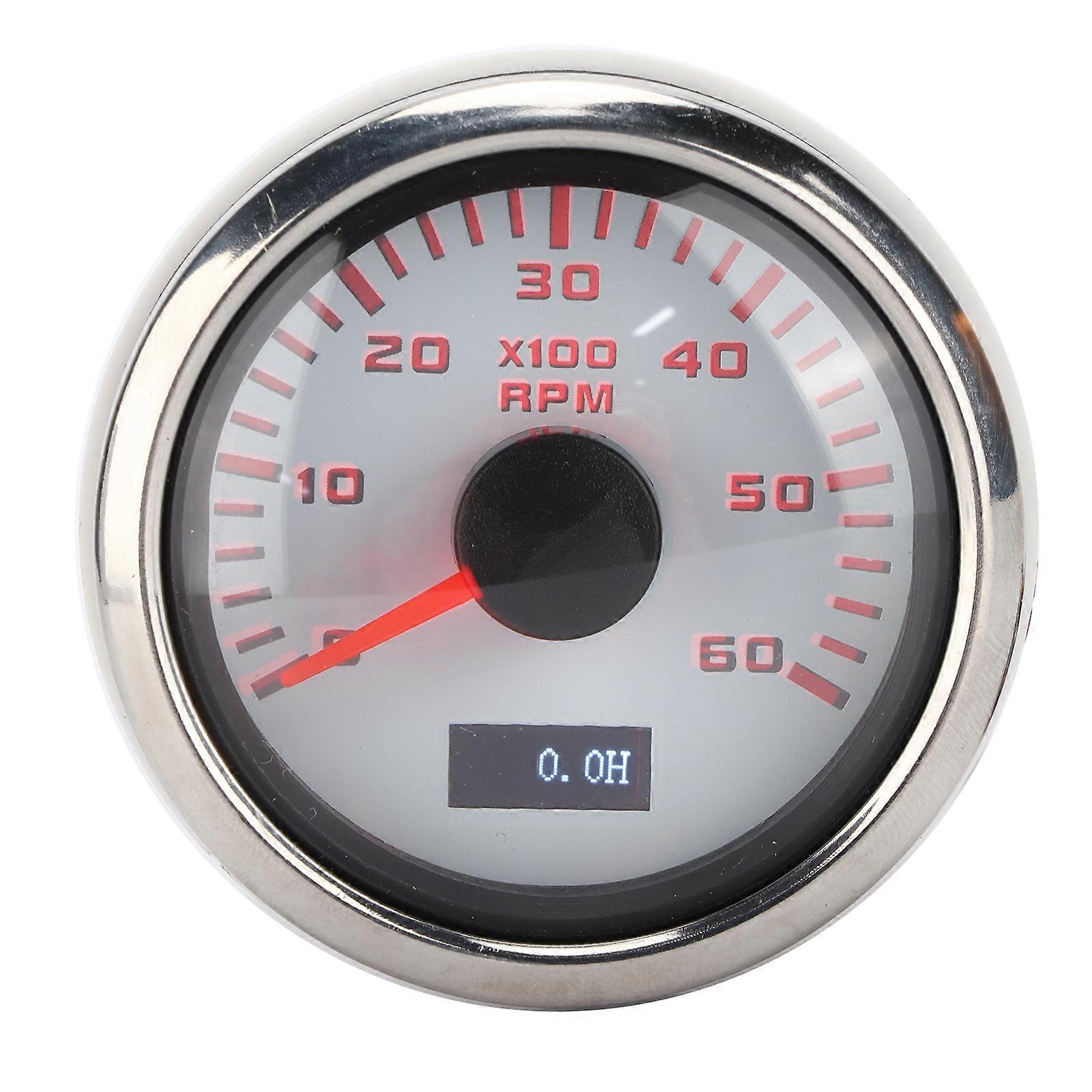 52mm 6K Pointer Tachometer Gauge IP67 Waterproof for 1‑8 Cylinder Motorcycle Gasoline Car Boat