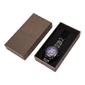 FORSINING Reloj Mecánico Automático Impermeable Hombre Reloj de Pulsera de Acero Inoxidable