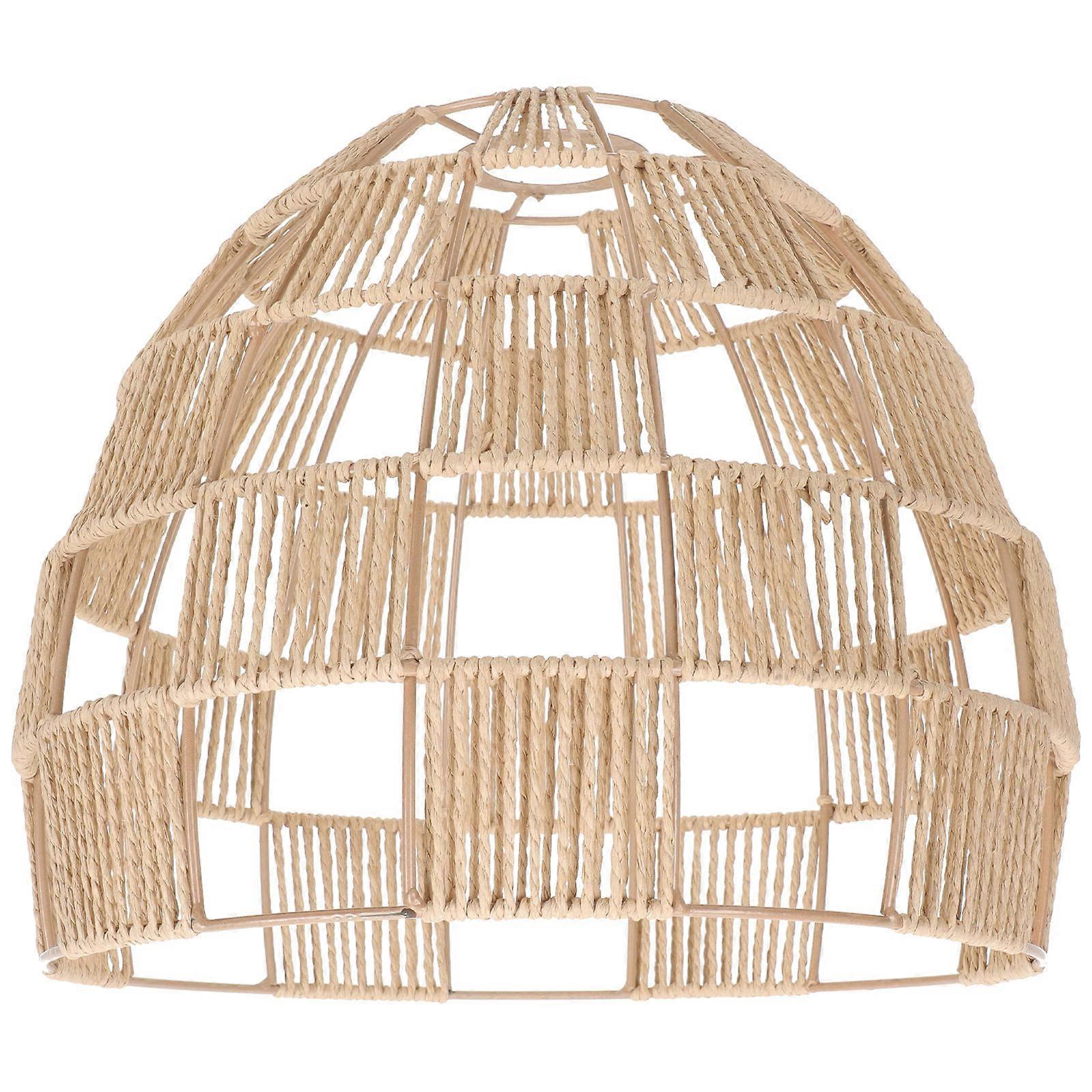 Ceiling Light Cover Shade Paper Rope Interior Designers Minimalist Style 29.5x29.5cm 1Pack