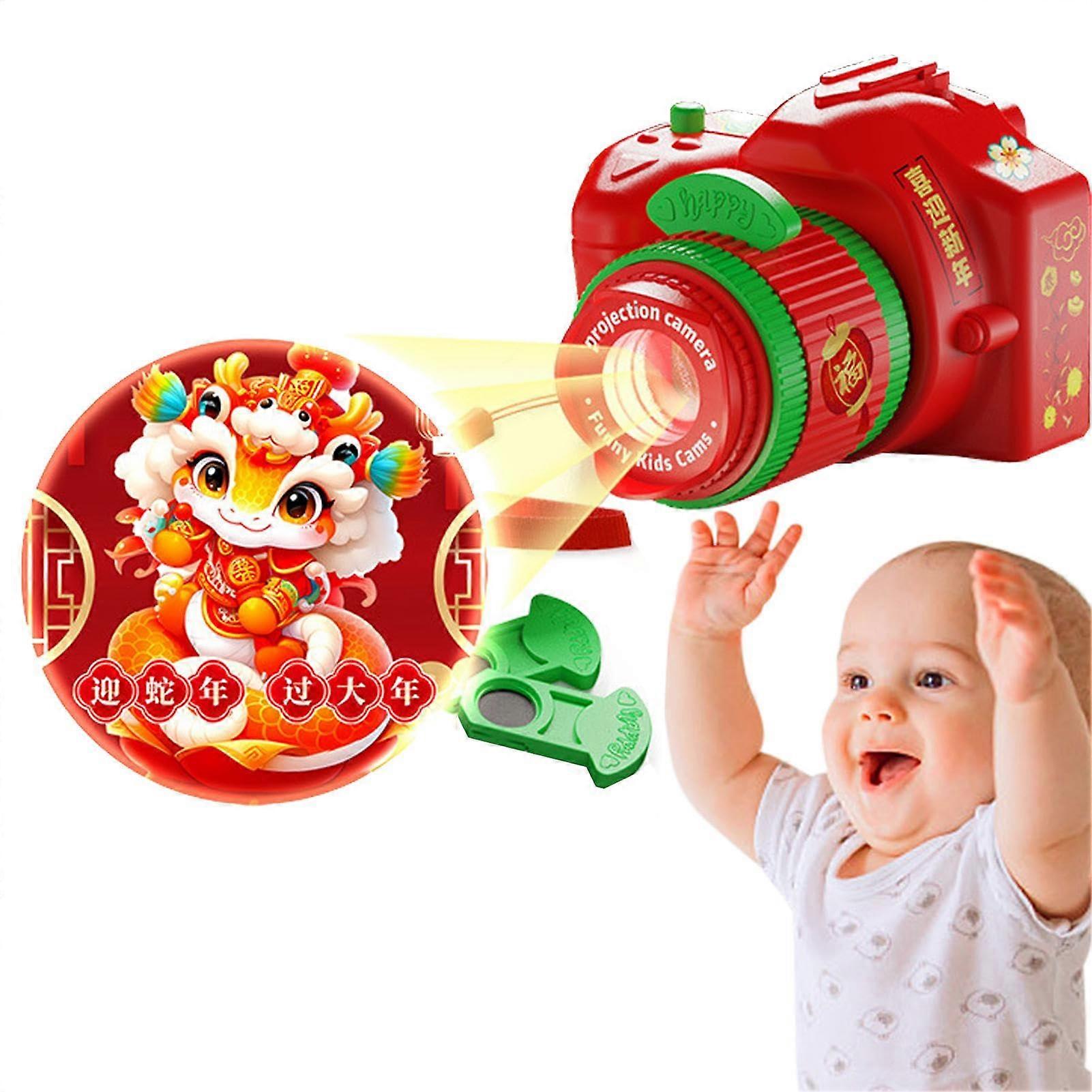 Projection Camera Toy for Kids, Picture Projector Viewer, Fun Camera with Colorful Images for Birthday and Easter Parties