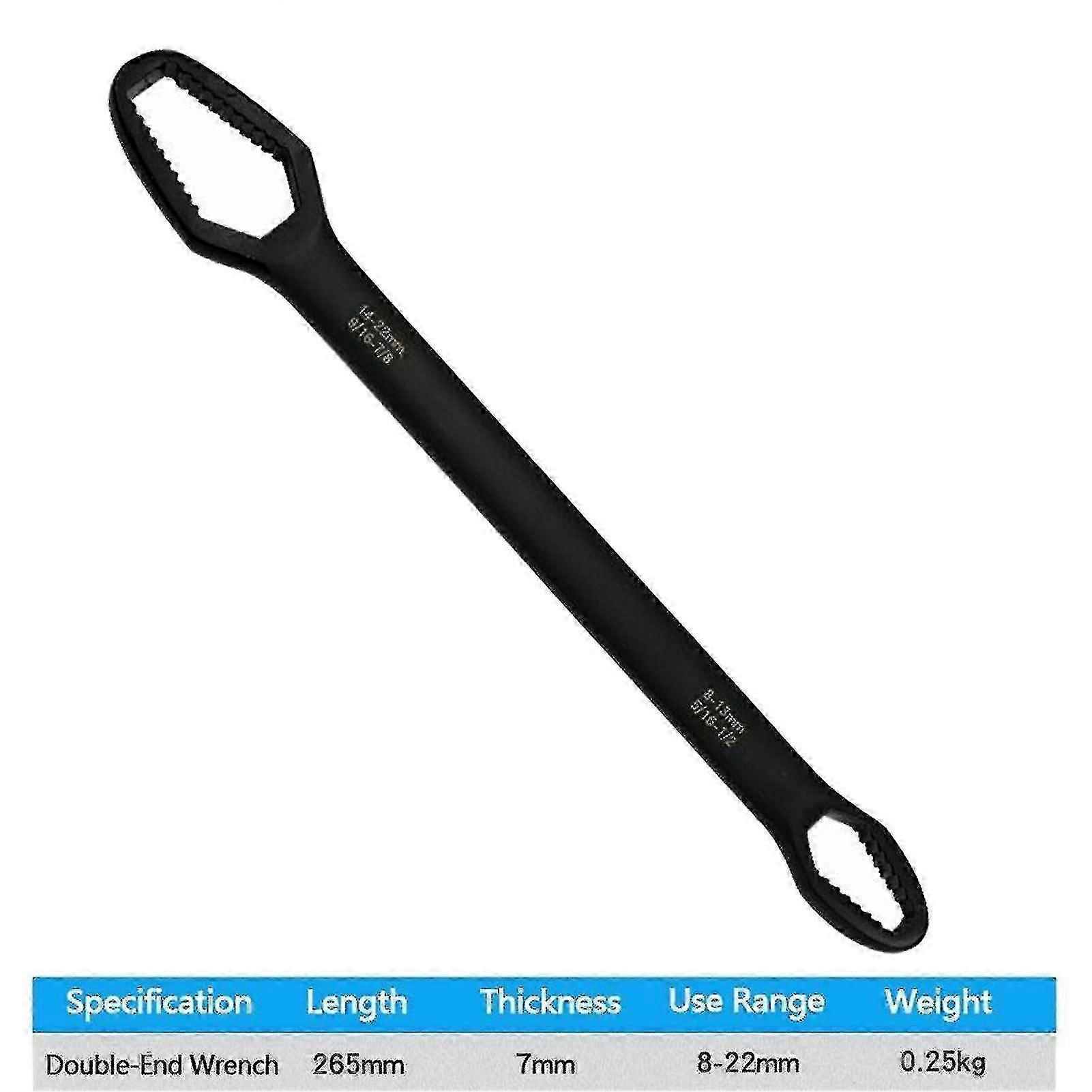 8-22mm Universal Torx Wrench Double End Spanner Self-tightening Nuts Repair Tool