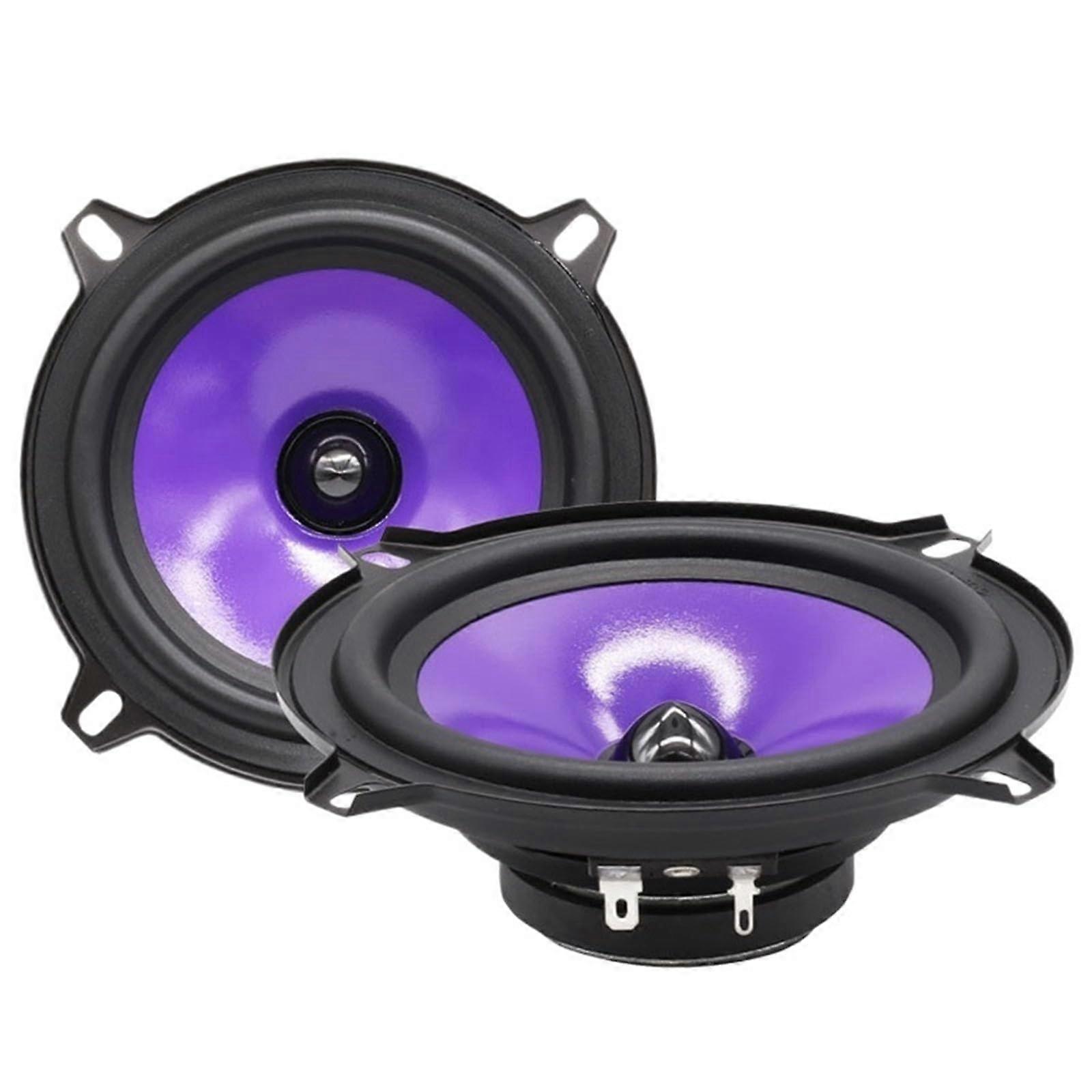 Tweeters 2 Pieces 5Inch 80W FullRange Car Audio Speaker UltraThin Heavy MidBass Modified