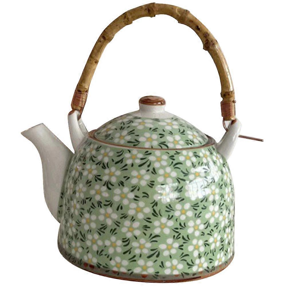 Japanese Ceramic Teapot with Infuser for Loose Leaf Tea Elegant, Lightweight and Space Saving Design for Home, Hotels and Tearooms