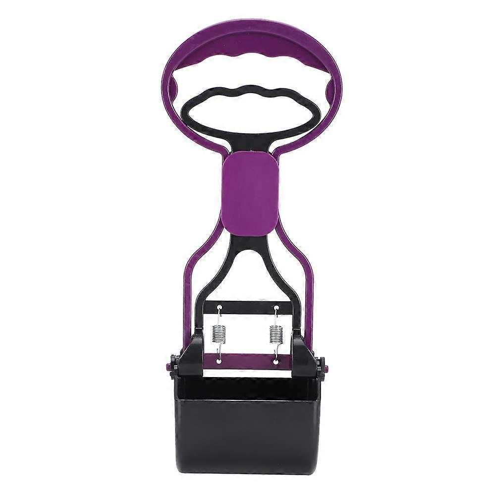 Portable Tool for Collecting Pet Waste for Yard, Walks Purple