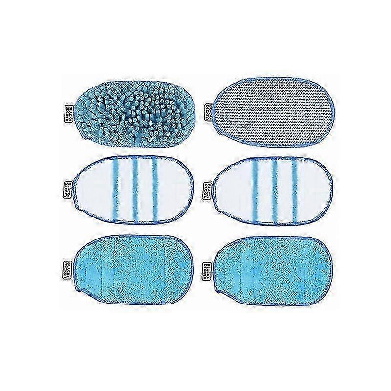 Black+Decker FSH10SM & FSH10SMP Steam Glove Cleaning Pad Set - 6-Piece Replacement Pads for Effective Cleaning