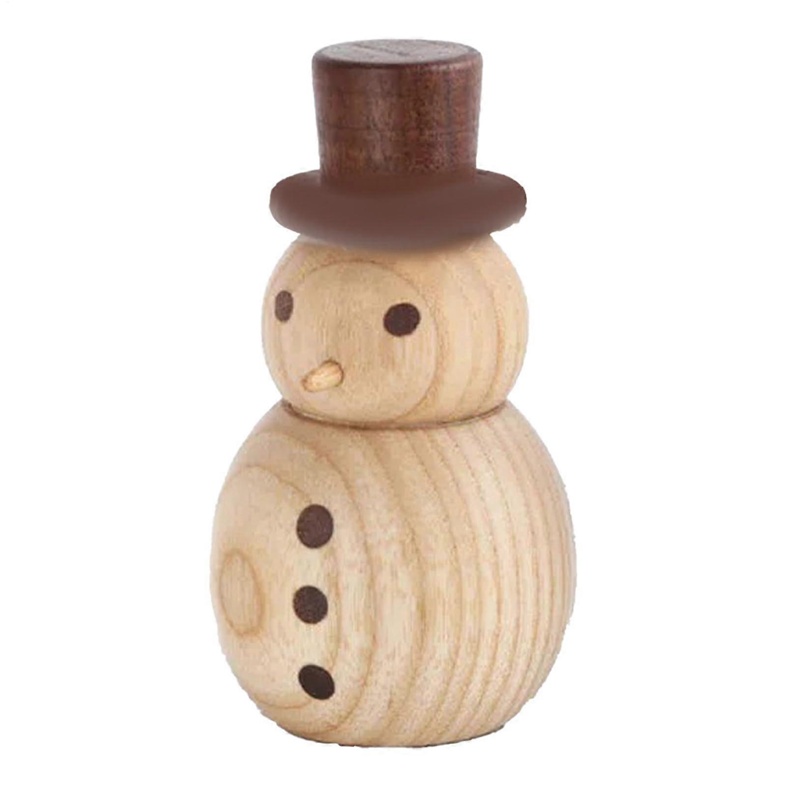 Wooden Block Diffuser | Festive Snowman Christmas Scent Diffuser - Aromatherapy Essential Oil Diffuser for Home Decor