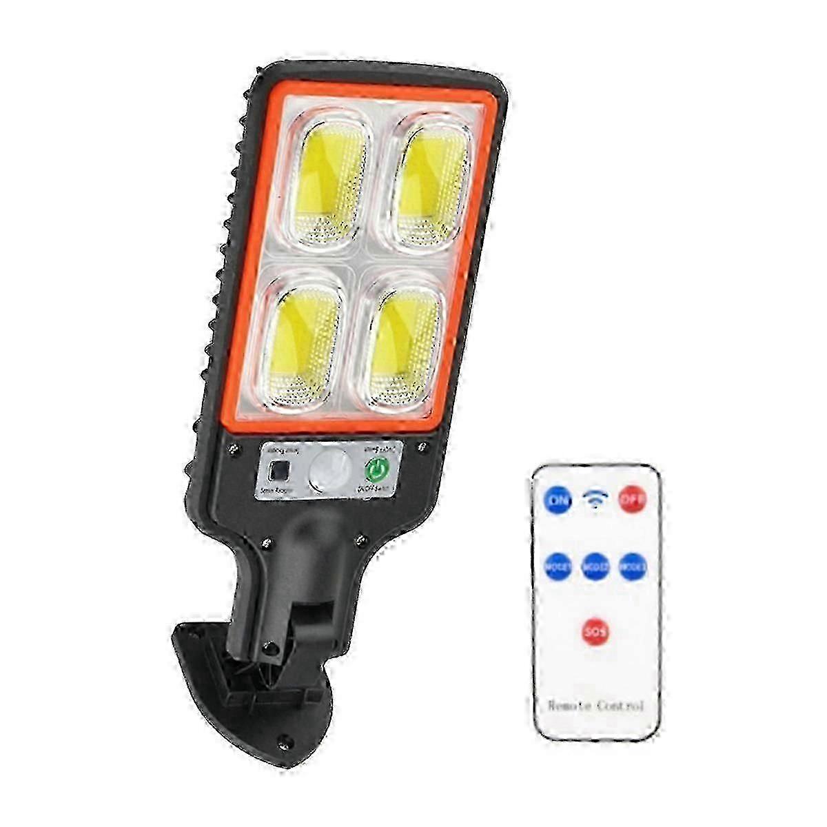 Outdoor Lights with Motion Sensor - Solar Powered, 3 Modes, Remote Control - Wall Security