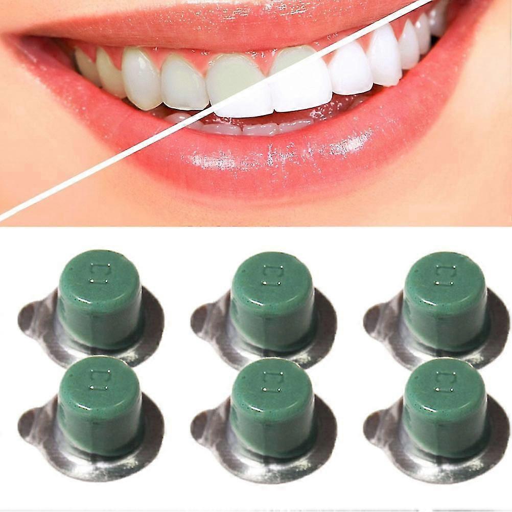 6Pcs Zahn Zahnpolierpaste Zahnaufhellung Polierer Polierer Whitener Zahnpolierpaste
